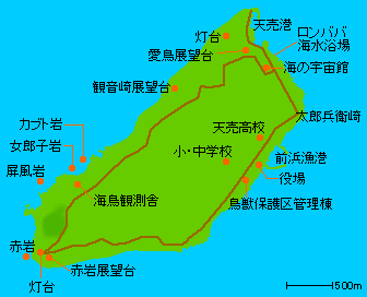 天売島地図