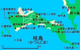 桂島地図