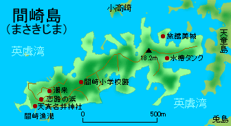 間崎島地図