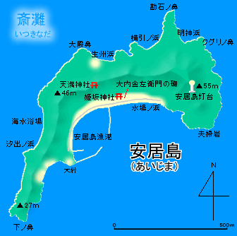 安居島地図