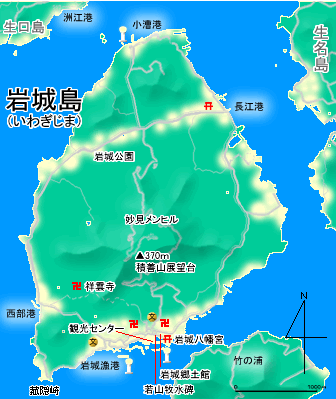 岩城島地図
