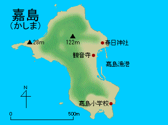 嘉島地図