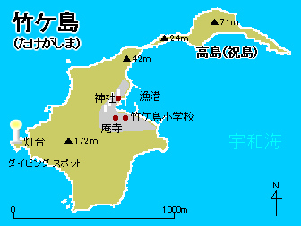 竹ケ島地図