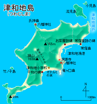 津和地島地図