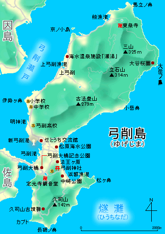 弓削島地図