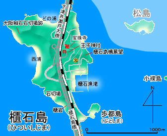 櫃石島地図