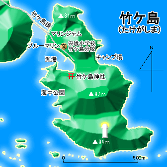 竹ケ島図