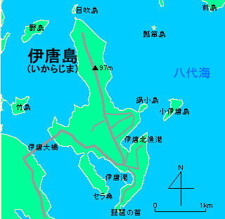 伊唐島地図