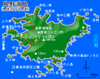 島野浦島図