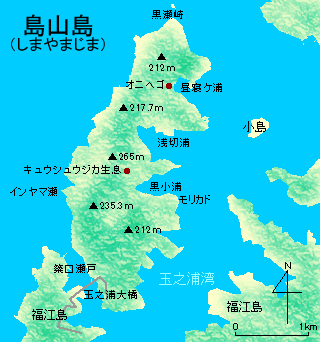 島山島地図