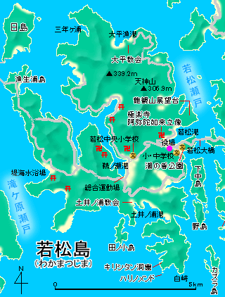 若松島地図