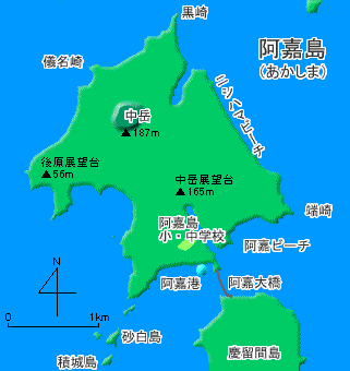 阿嘉島地図