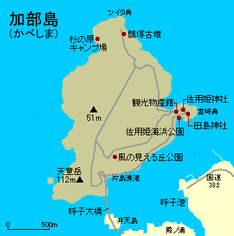 加部島地図