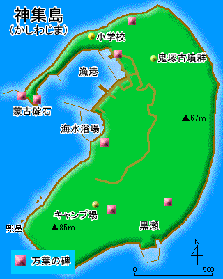 神集島地図