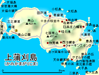 上蒲刈島地図