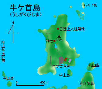 牛ケ首島地図