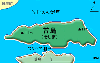 曾島地図
