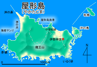 屋形島地図