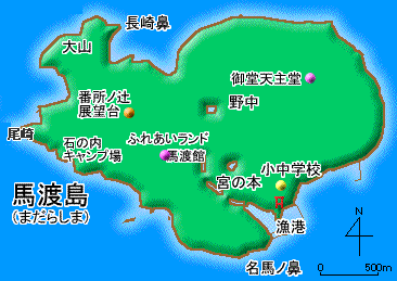 馬渡島地図